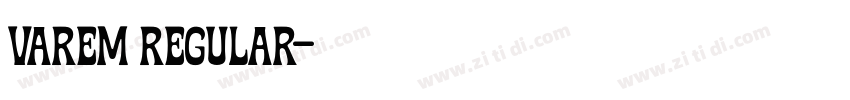 Varem Regular字体转换